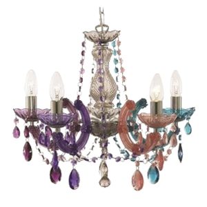 pastel chandelier